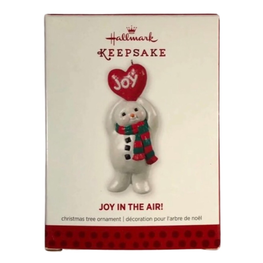 NEW Hallmark “Joy In The Air” Snowman Ornament